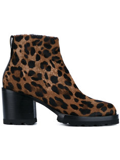 леопардовые ботинки по щиколотку Dries Van Noten