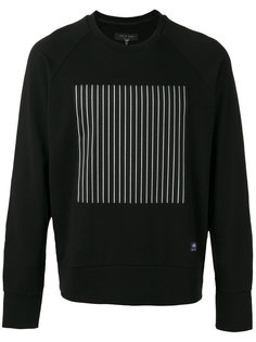 striped block print sweatshirt Rag &amp; Bone