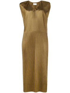 Metallic Pleated Mid-Length Dress Simon Miller
