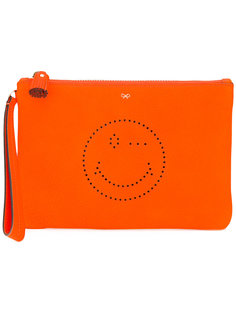 клатч с ремешком на запястье Anya Hindmarch