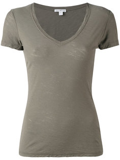 plunging V-neck T-shirt James Perse