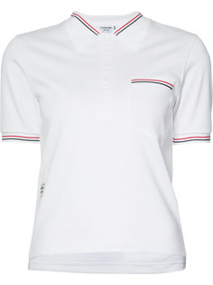 striped detail polo shirt Thom Browne