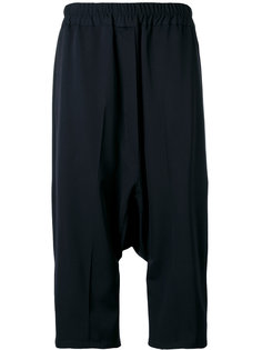 укороченные брюки с заниженным шаговым швом Jil Sander