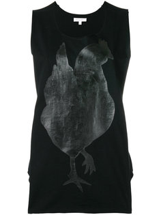 cockerel print tank Io Ivana Omazic