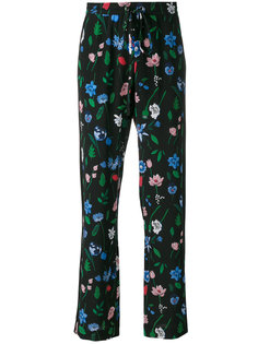 широкие брюки с цветочным принтом Markus Lupfer