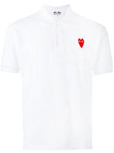 embroidered heart polo shirt Comme Des Garçons Play