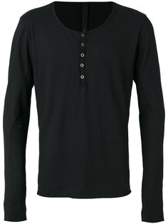 buttoned neck longsleeved T-shirt Poème Bohémien