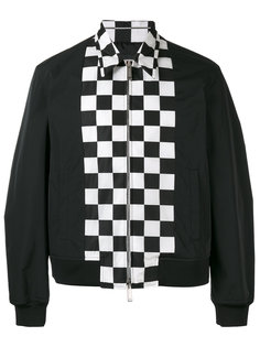 куртка бомбер с панелью в клетку Dsquared2