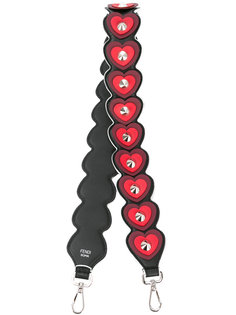 heart embroidered strap Fendi