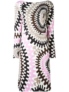 Bersaglio print long sleeve dress Emilio Pucci
