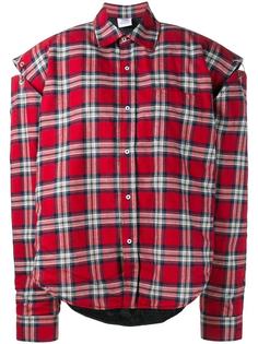 объемная рубашка в клетку Vetements