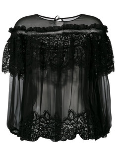 layered sheer blouse Alberta Ferretti