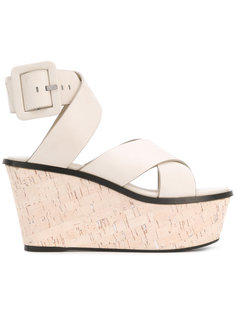 crossover wedge sandals Barbara Bui