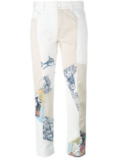 graphic print panel jeans Stella McCartney
