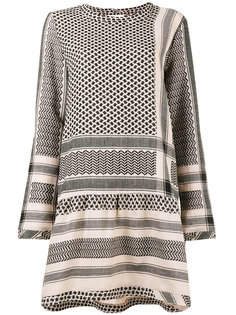 Keffiyeh Print Round Neck Dress  Cecilie Copenhagen