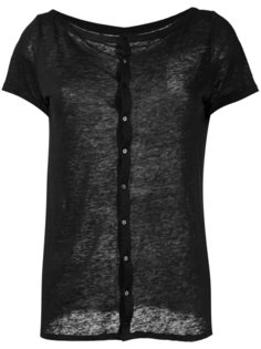 buttoned back T-shirt Majestic Filatures