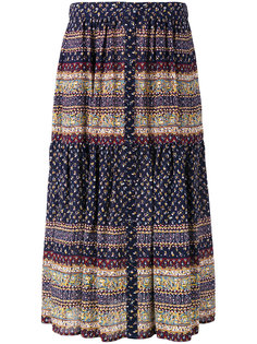 patterned pleated skirt Sea