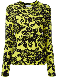 floral-intarsia knitted sweater Christian Wijnants