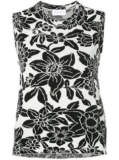 sleeveless floral top Christian Wijnants