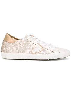 lateral patch lace-up sneakers Philippe Model