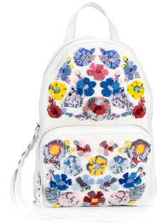 floral embroidered backpack Alexander McQueen