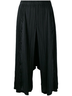 укороченные брюки плиссе  Pleats Please By Issey Miyake