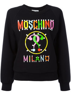 multicoloured logo sweatshirt Moschino