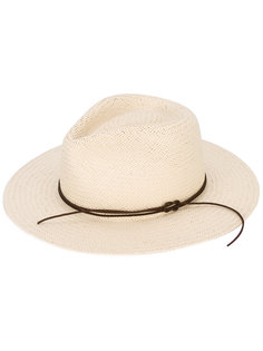 Packable Straw fedora hat Rag &amp; Bone