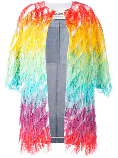 patched denim tassel jacket Ava Adore