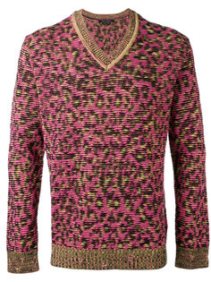 v-neck leopard sweatshirt Marc Jacobs