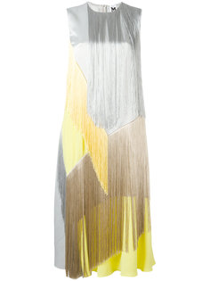 metallic fringed shift dress M Missoni