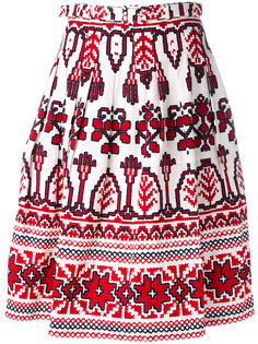 flared printed skirt  Samantha Sung