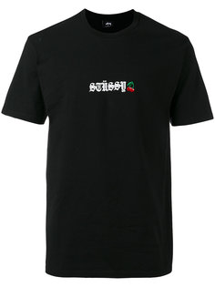 logo print T-shirt Stussy