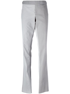 полосатые брюки с контрастными панелями Thom Browne