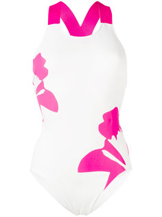 слитный купальник с цветочным принтом Adidas By Stella Mccartney