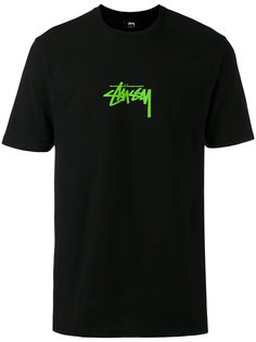 logo print T-shirt Stussy