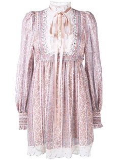 полосатое газовое платье с длинными рукавами Marc Jacobs