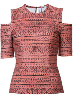 tribal cold shoulder top Yigal Azrouel