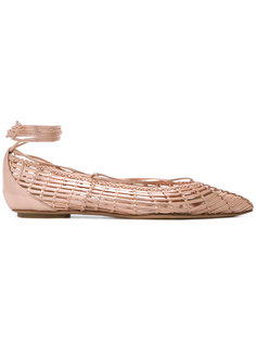 woven ballerinas  Casadei