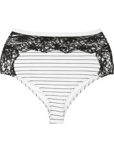 lace detail high waist bikini bottoms Fleur Du Mal