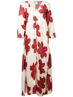 hibiscus print maxi dress Forte Forte