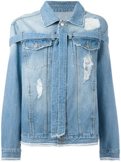 distressed denim jacket Steve J &amp; Yoni P