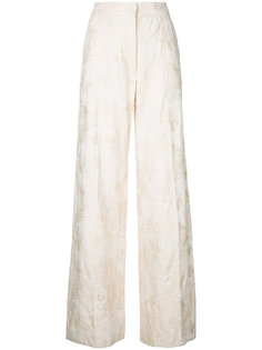 широкие жаккардовые брюки Dries Van Noten