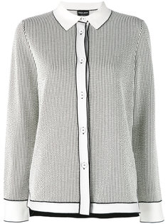 полосатая простроченная рубашка Giorgio Armani