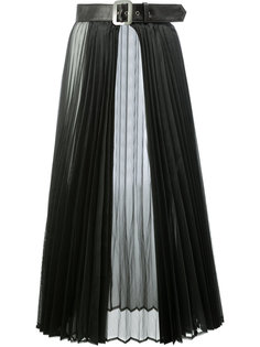 belted sheer pleated skirt Junya Watanabe Comme Des Garçons