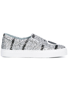 #findmeinwonderland slip-on sneakers Chiara Ferragni