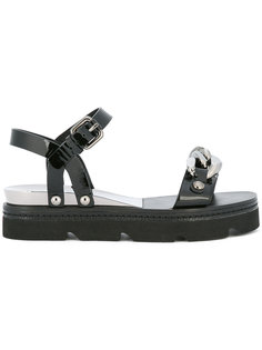 chain buckle sandals Casadei
