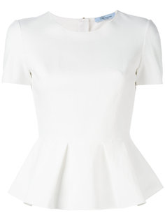 топ с баской и короткими рукавами Blumarine