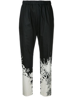 брюки с цветочной отделкой Dries Van Noten