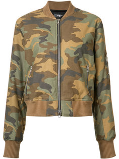 camouflage print bomber jacket Amiri